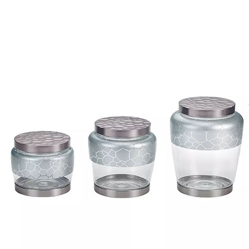 Holar Taiwan Made Silver Printed Airtight Canister with Large Capacity