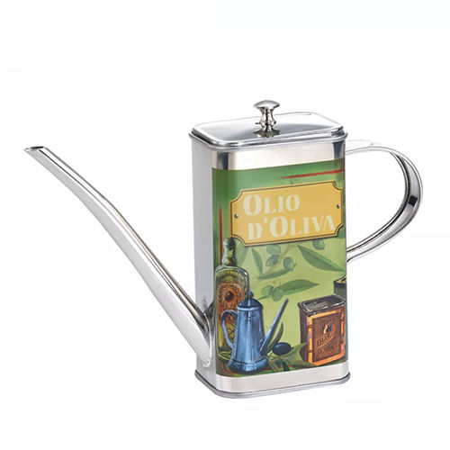 Silver Holar Taiwan Made Stainless Steel Kitchen Oil Can