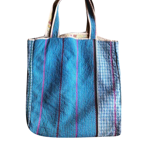 Hand Crafted Vintage Kantha Market Tote Bag
