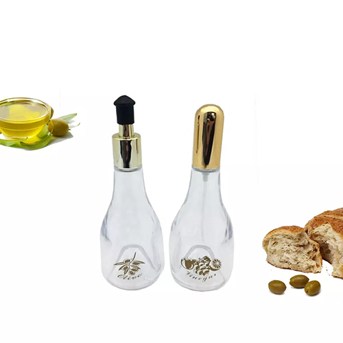 Holar Taiwan Made Clear Golden Oil and Vinegar Bottle