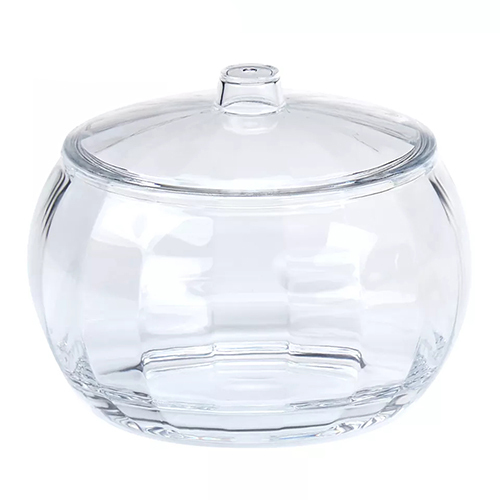 Transparent Holar Taiwan Made 37 Oz Pumpkin Shaped Clear Plastic Candy Holder Container With Lid