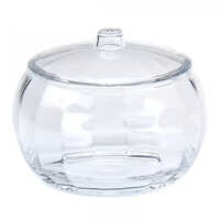 Holar Taiwan Made 37 Oz Pumpkin Shaped Clear Plastic Candy Holder Container with Lid