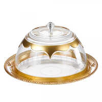 Holar Taiwan Made Top Quality Hard Gold Serving Plate with Acrylic