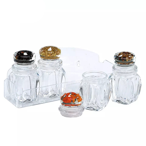 Holar Taiwan Made Elegant Plastic Spice Containers with Acrylic And Designed Lid