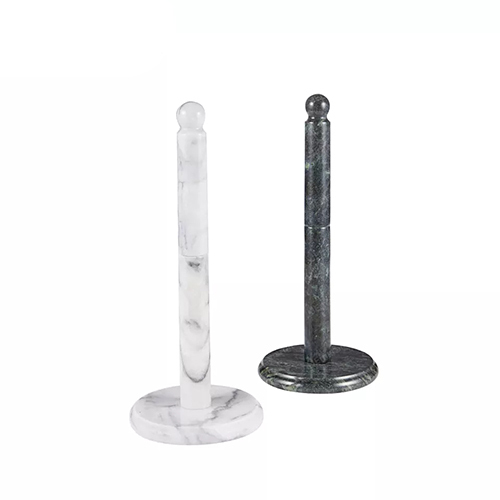 Holar Taiwan Made 12 Inch Black White Marble Kitchen Paper Towel Holder for Toilet