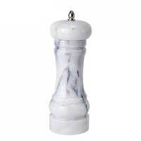 Holar Taiwan Made Kitchen Real Natural Marble Manual Salt and Pepper Grinder