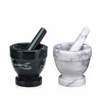 Holar Taiwan Made Mini Small Medium Large Marble Mortar and Pestle Set for Herb Spices