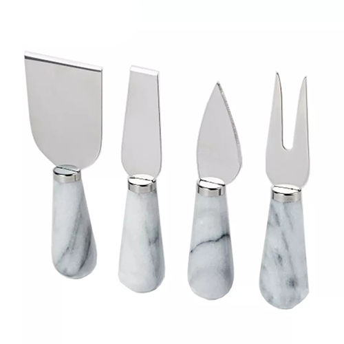 Holar Taiwan Made Premium Set Of 4 Marble Cheese Knife Set With Stainless Steel Application: Industrial