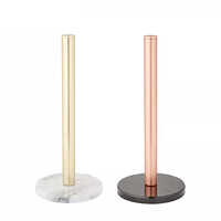 Holar Taiwan Made Rose Gold Countertop Paper Towel Holder with Marble Base