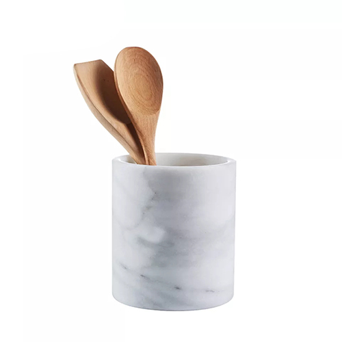 Holar Taiwan Made Solid White Marble Wine Chiller Bucket Kitchen Utensil Holder