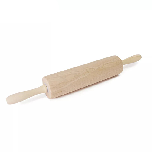 Holar Taiwan Made Rubber Beech Wood Dough Roller with Handles for Bread