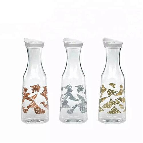 Holar Taiwan Made Rose Gold Silver Printed Plastic Fruit Juice Bottle