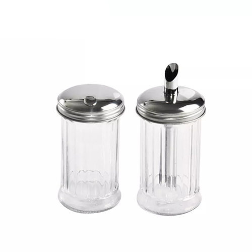 Holar Taiwan Made Coffee and Sugar Dispenser with Glass And Stainless Steel