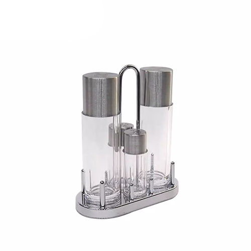 Holar Taiwan Made Salt and Pepper Shaker Cruet Set with Stand Series