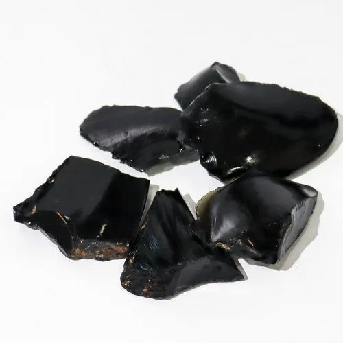 Black Obsidian Stone Rough Gemstone - Shape: Uneven