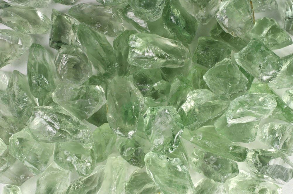 Green Amethyst Rough Stone Gemstone