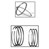 Piston Rings - Black Automotive Components | 1-year Warranty, Designed For High Performance