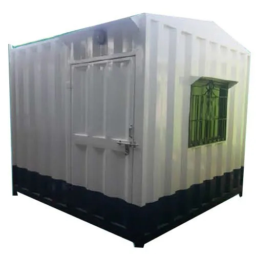 White Ms Portable Security Cabin