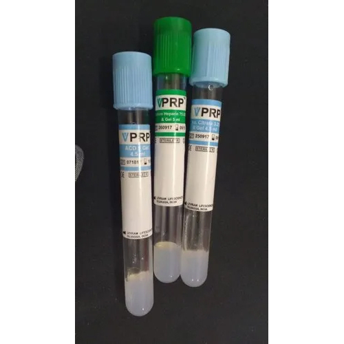 Levram PRP Tubes 10ml - Plastic Material, 10ml Capacity | Suitable for Hospital Application
