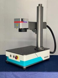 Grey And Blue Ats2020 Fiber Laser Marking Machine  Mini Desktop Type