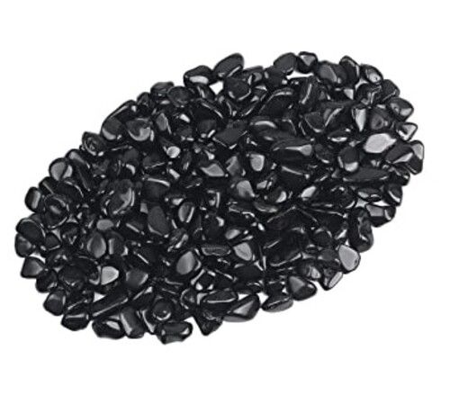 Black Obsidian Tumbled Stone - Size: 10-20 Mm