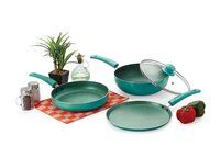 Nirlon Induction Galaxy Green Cookware Combo Gift Set