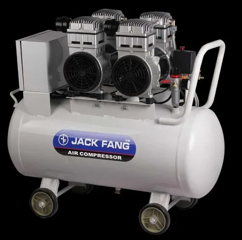 4 Hp ac single phase Jack Fang 2 x 2Hp 150 Ltr Oil Free Air Compressor