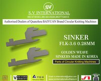Sinker FLK-3.6 0.28MM GOLDEN Weave Brand