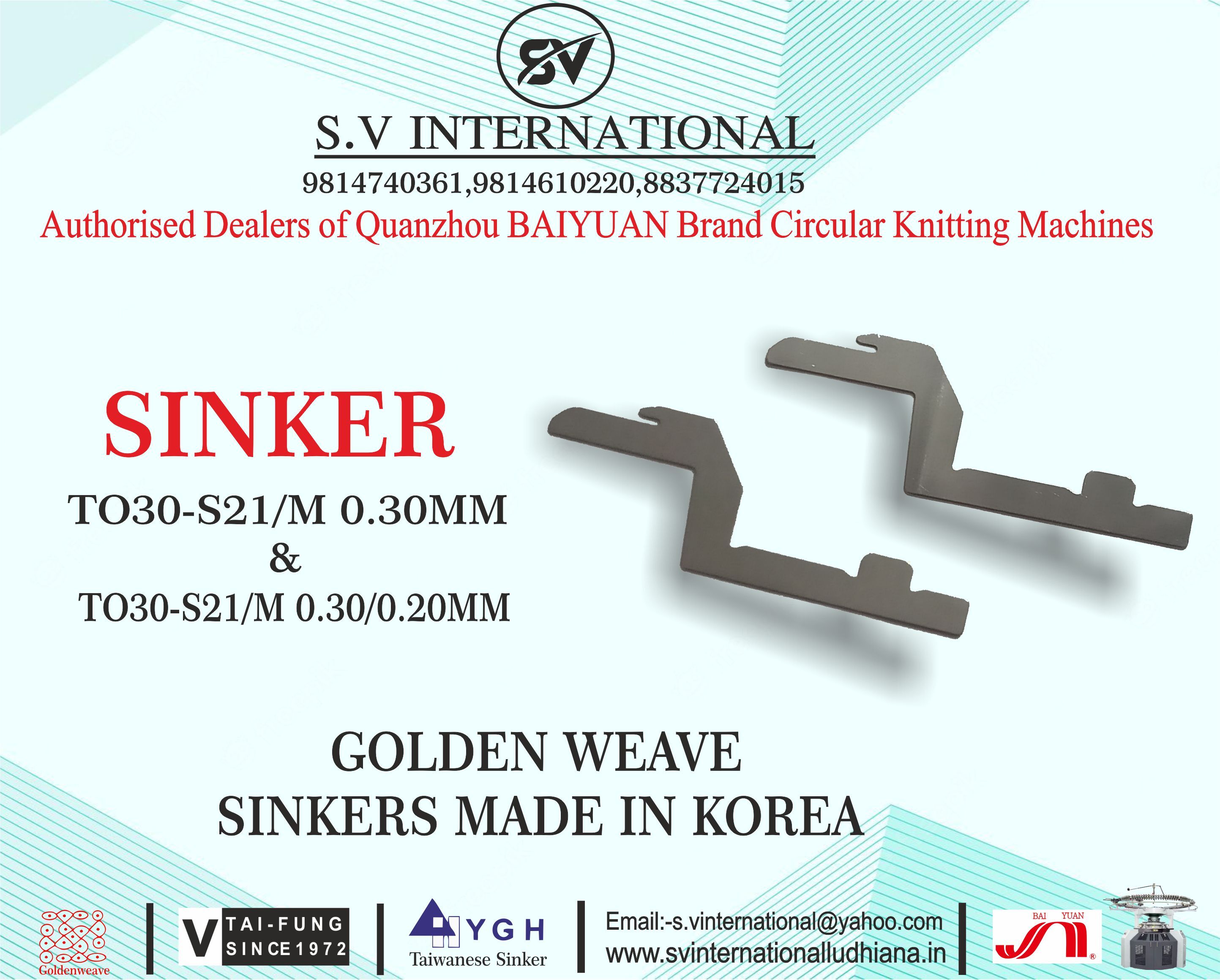 T030-S21/M 0.30/ 0.20MM and T030-S21/M 0.30MM GOLDEN Weave Brand