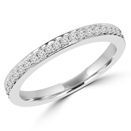 Full Eternity Bands In Lab Grown Diamonds 10k White Gold 2 CT