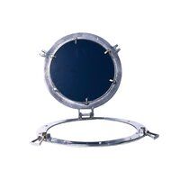 Nickel Porthole Mirror