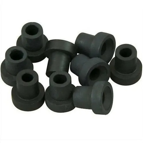 Black Rubber Bush - Rigid Thickness Options | High Quality, Plain Style, Matte Black