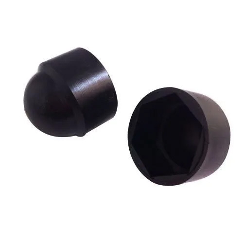 Rubber End Cap - Rigid Thickness Available in Various Millimeters | High Quality, Plain Style, Matte Black