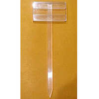 Acrylic Label With Stand - Color: Transparent