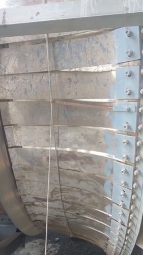 Kiln Lamella Seal - Steel Plates Custom Size Max Temperature 1200Â°C Working Pressure +/- 2000mmwc | Heat-Resistant Fabric Layer Air Media