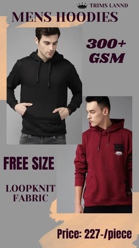 Cotton Men'S Hoodies