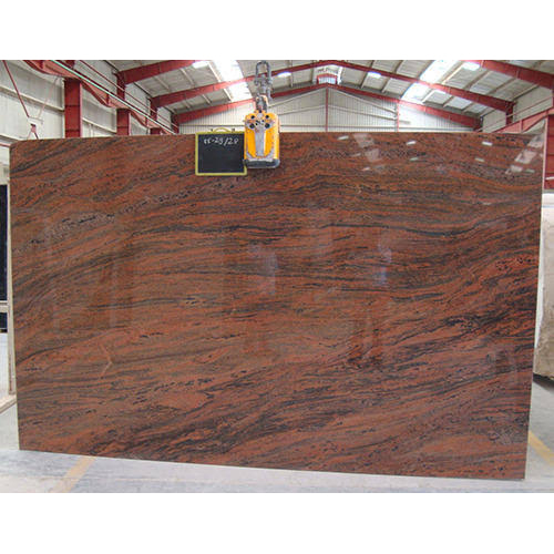 Multi Red Granite Slab - Various Sizes | Polished Surface Finish, Eye-Catching Red Color, Durable Material for Elegant Surfaces