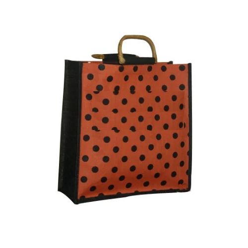 Cane Handle Jute Bag