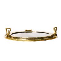Polished Brass Porthole Mirror