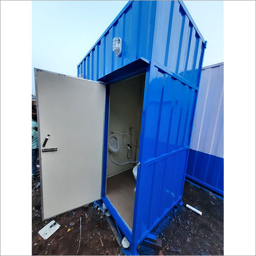 Blue Steel Panel Build Portable Toilet Cabin