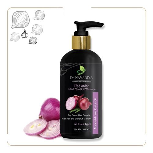 Dr. Navadiya'S Onion Hair Shampoo For Hair Growth And Hair Fall Control  (300 Ml) Color Code: White