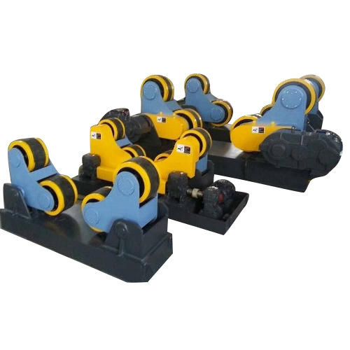 Yellow-Blue-Black Pipe Rotator Machine