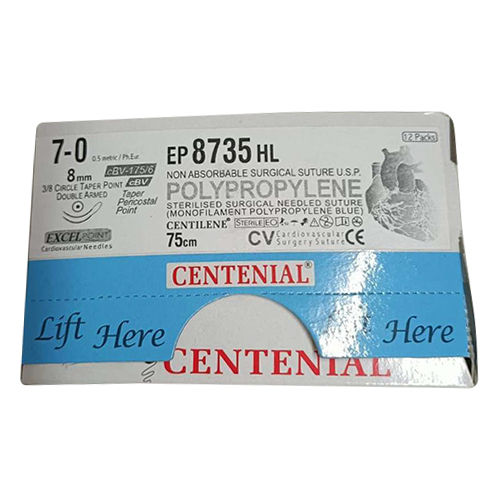 Centenial 75cm Non Absorbable Surgical Suture USP