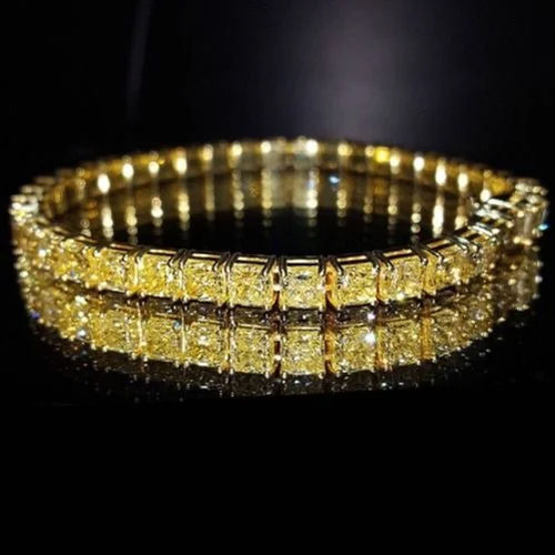 Yellow Diamond Tennis Bracelet