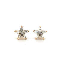 Star Diamond Earrings - Diamond Cut: Excellent