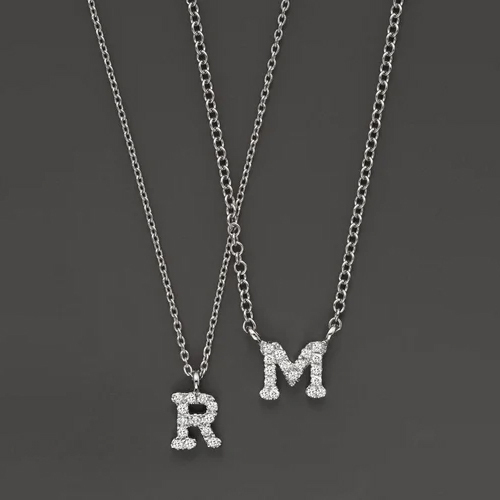 Alphabetic Diamond Pendant