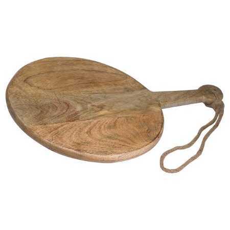 ROUND CHOPPING BOARD WITH ROPE HANDLE