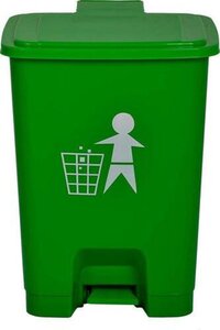 Plastic Foot Pedal Dustbin Round 15 Litre - Cavity Quantity: Single Unit