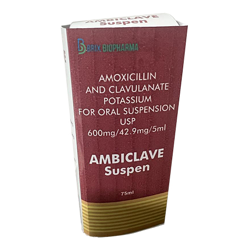 Ambiclave Amoxicillin And Clavulanate Potassium For Oral Suspension Usp Cold & Dry Place