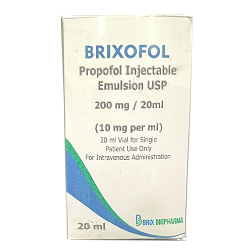 Brixofol 200mg Propo fol Injectable Emulsion USP